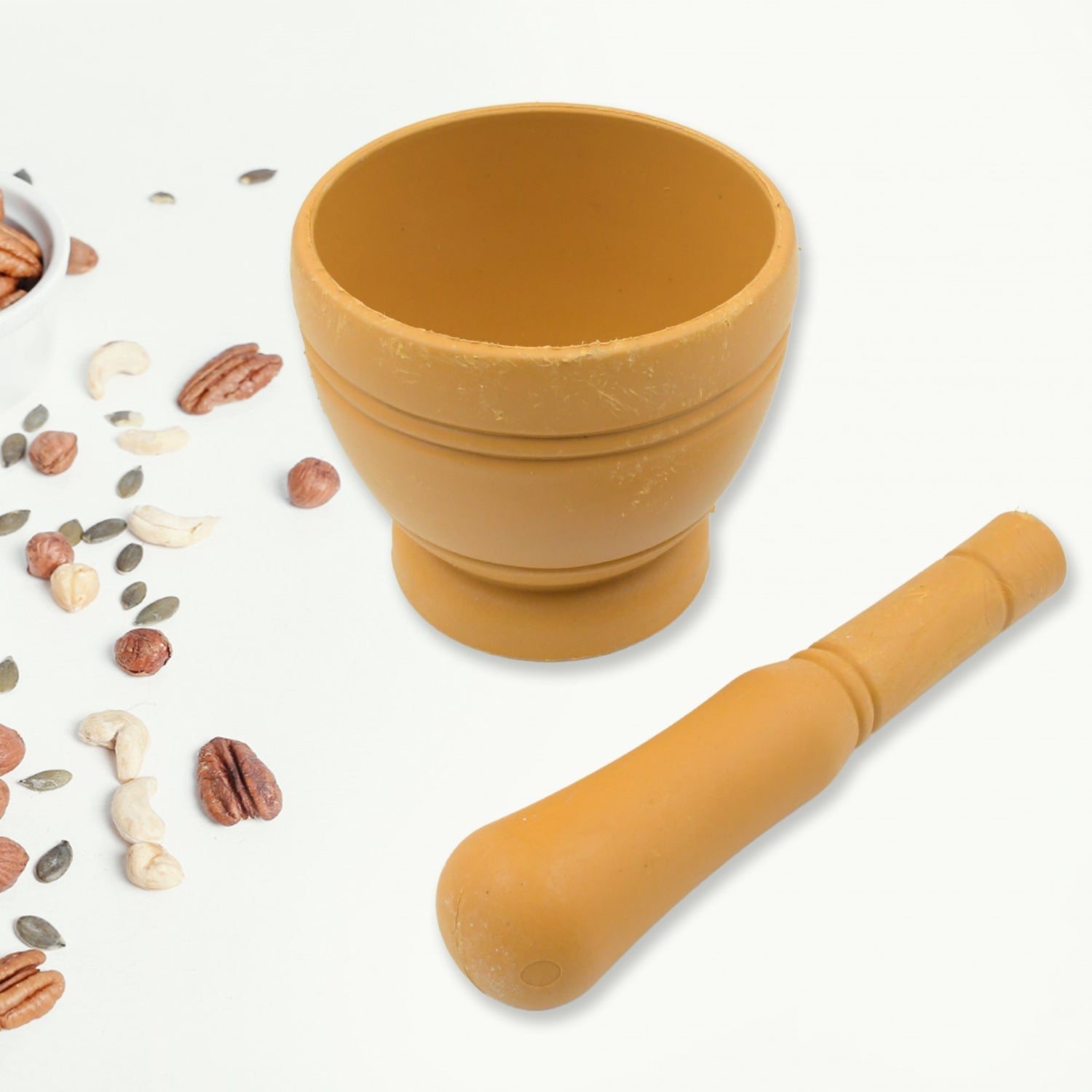 Mortar and Pestle Spice Grinder - Traditional Khalbatta for Kitchen Herb & Spice Preparation Mortar and Pestle Spice Grinder - Traditional Khalbatta for Kitchen Herb & Spice Preparation
